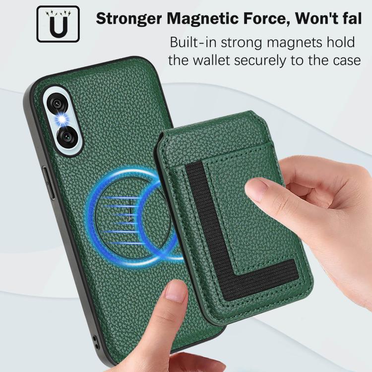 For Sony Xperia 10 VI CX01 Detachable Magsafe Magnetic Card Bag Phone Case