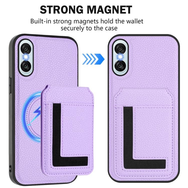For Sony Xperia 10 VI CX01 Detachable Magsafe Magnetic Card Bag Phone Case