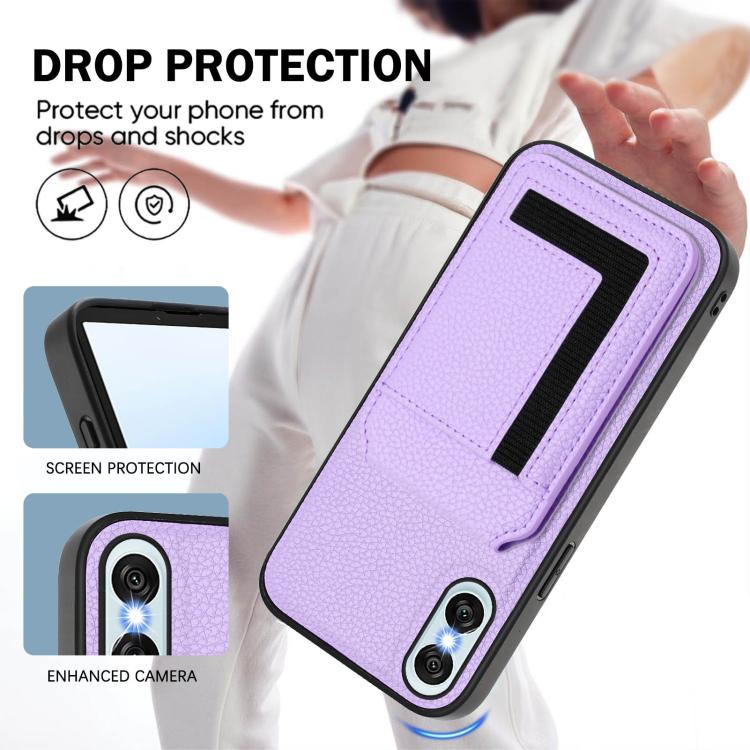 For Sony Xperia 10 VI CX01 Detachable Magsafe Magnetic Card Bag Phone Case