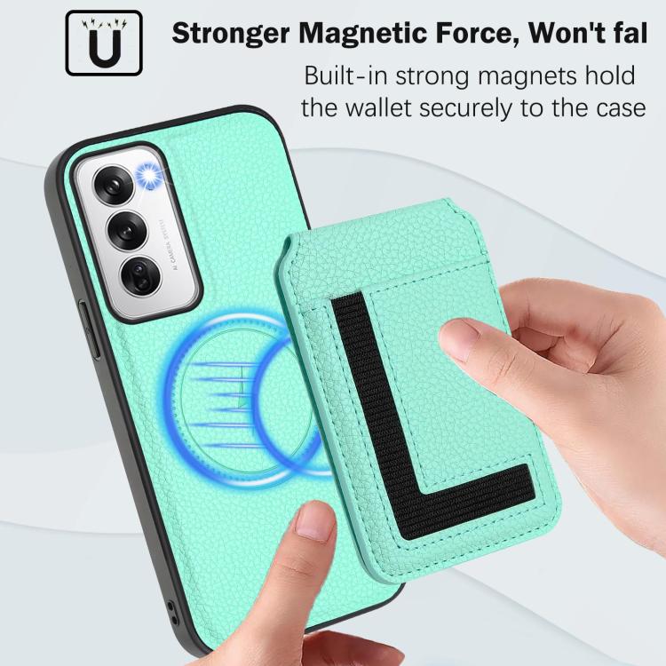 For OPPO Reno12 Pro Global CX01 Detachable Magsafe Magnetic Card Bag Phone Case
