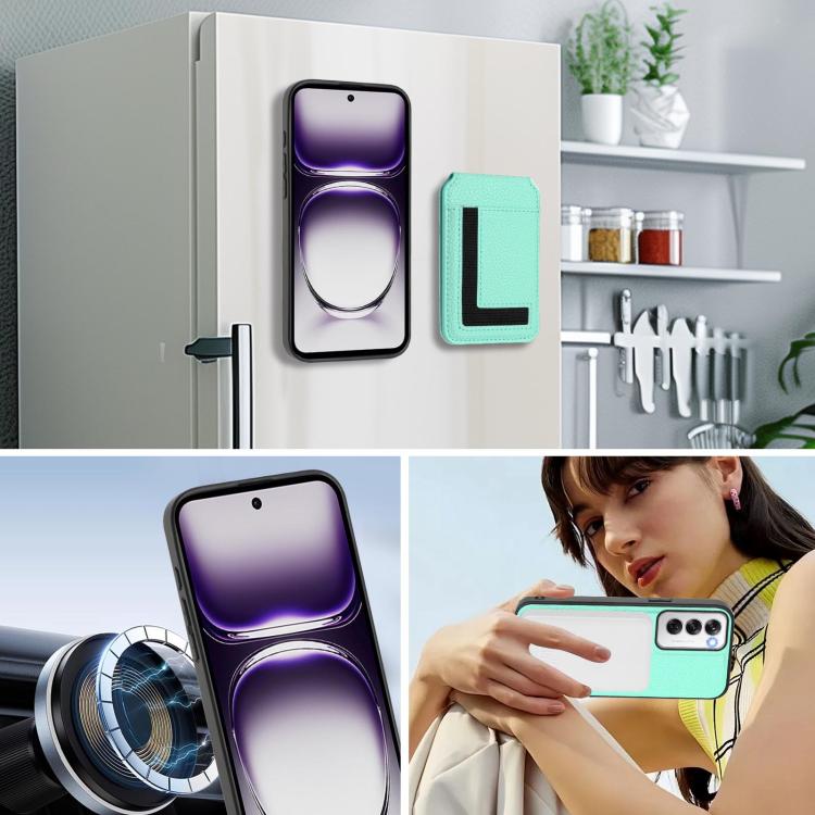 For OPPO Reno12 Pro Global CX01 Detachable Magsafe Magnetic Card Bag Phone Case