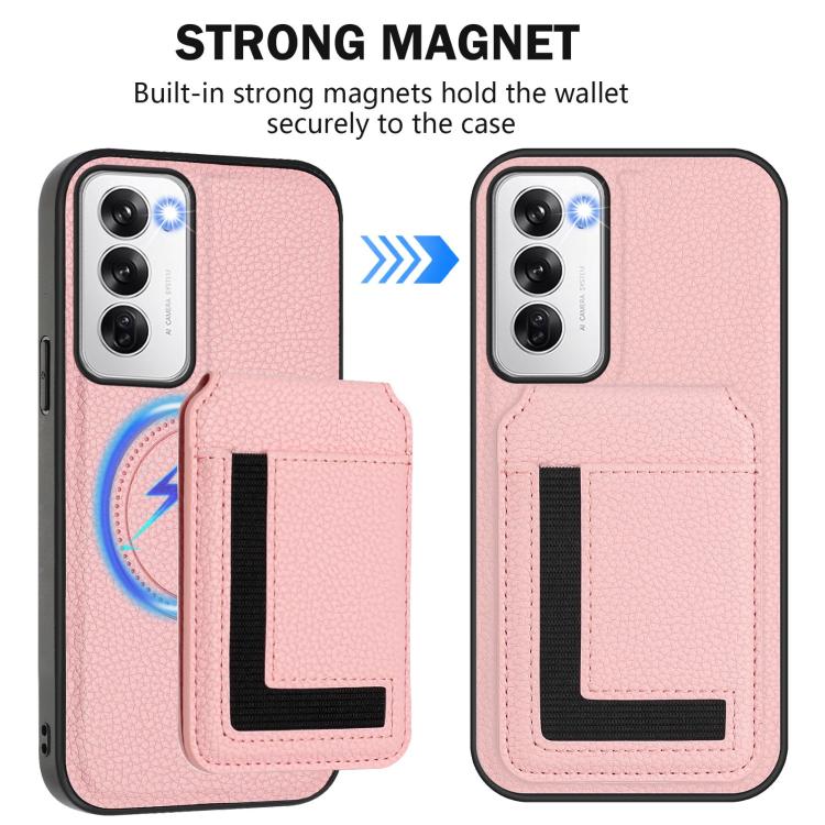For OPPO Reno12 Pro Global CX01 Detachable Magsafe Magnetic Card Bag Phone Case