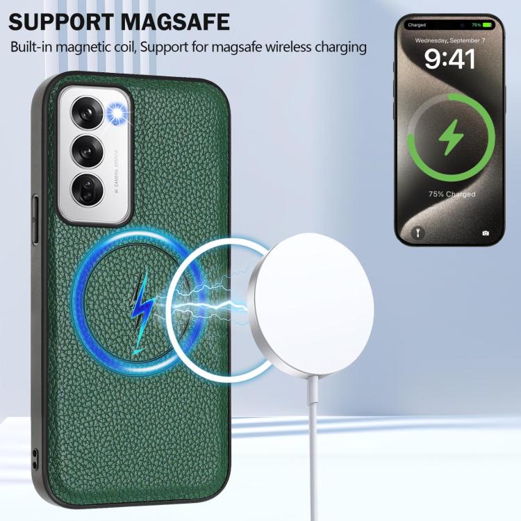 For OPPO Reno12 Pro Global CX01 Detachable Magsafe Magnetic Card Bag Phone Case