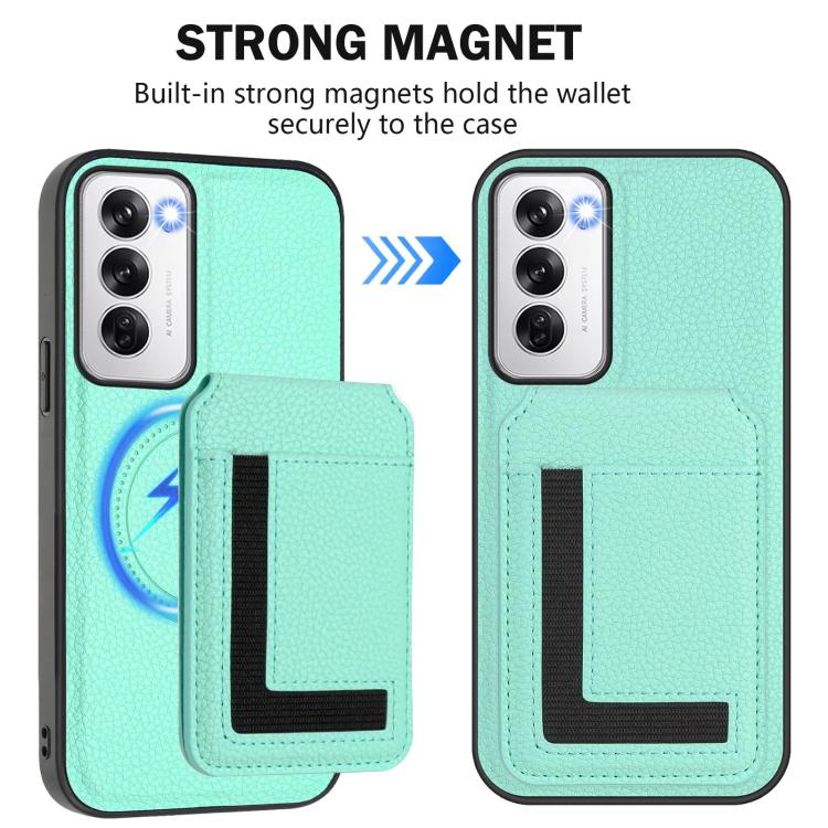For OPPO Reno12 Global CX01 Detachable Magsafe Magnetic Card Bag Phone Case
