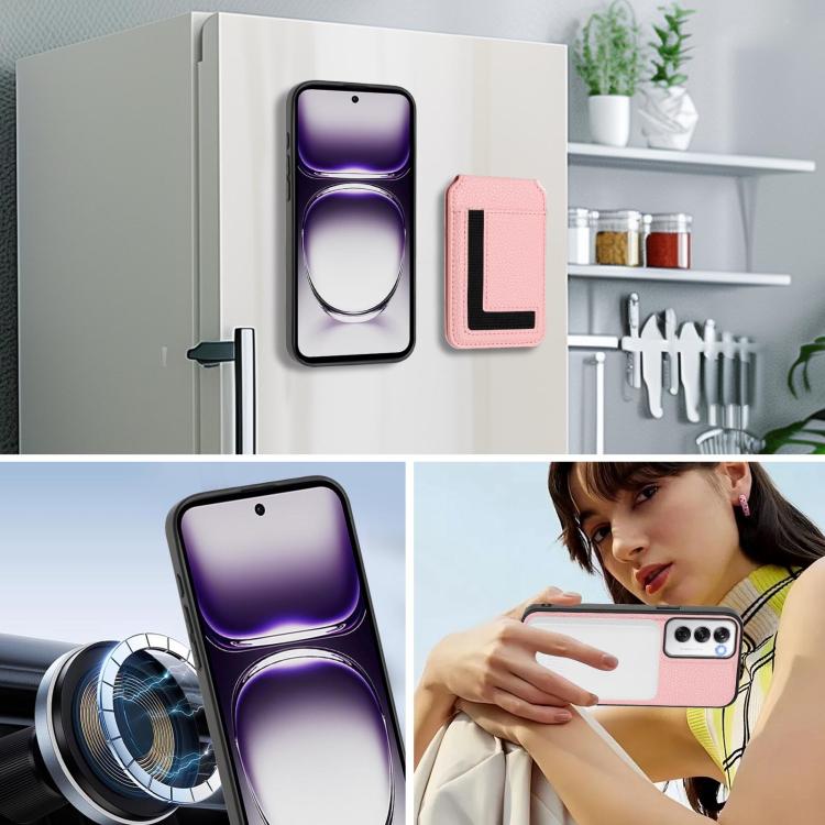 For OPPO Reno12 Global CX01 Detachable Magsafe Magnetic Card Bag Phone Case