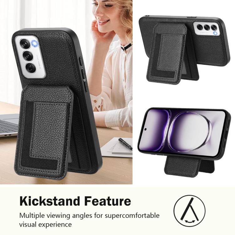 For OPPO Reno12 Global CX01 Detachable Magsafe Magnetic Card Bag Phone Case