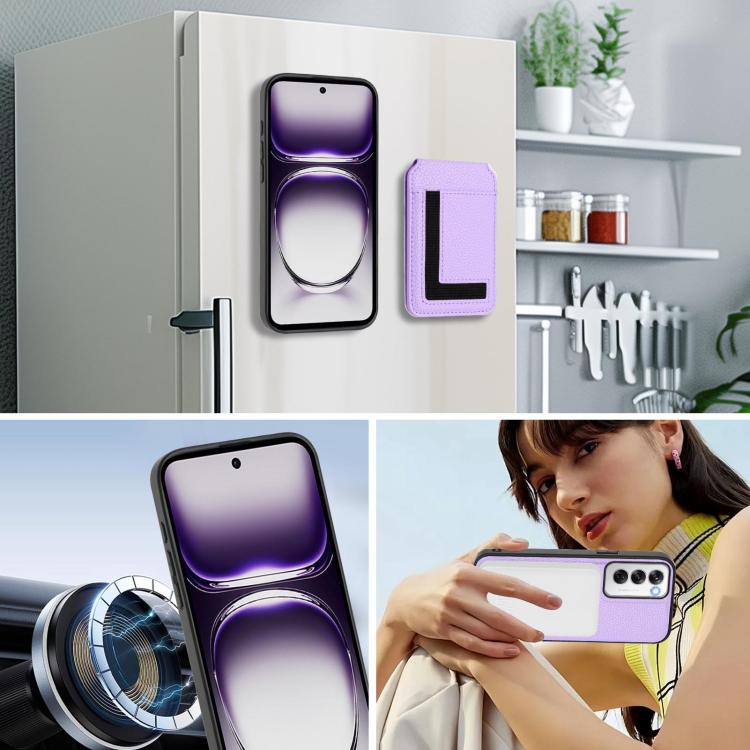 For OPPO Reno12 Global CX01 Detachable Magsafe Magnetic Card Bag Phone Case