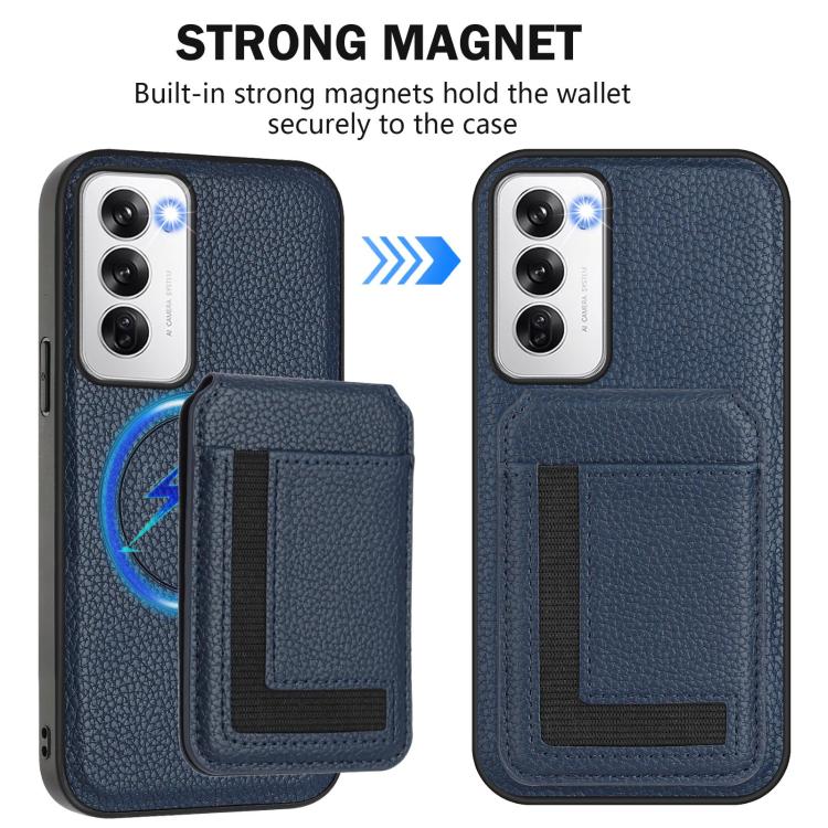 For OPPO Reno12 Global CX01 Detachable Magsafe Magnetic Card Bag Phone Case