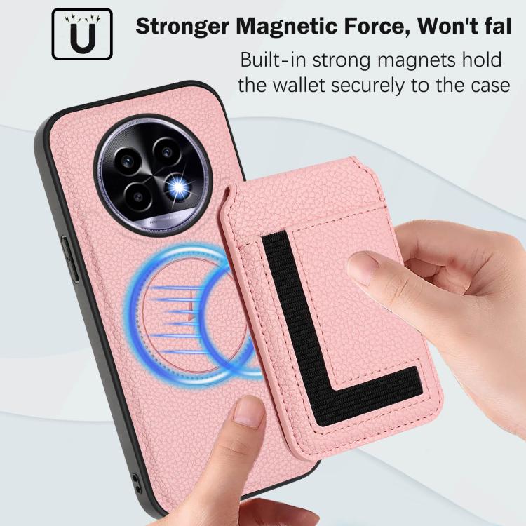 For Realme 13 Pro / 13 Pro+ CX01 Detachable Magsafe Magnetic Card Bag Phone Case