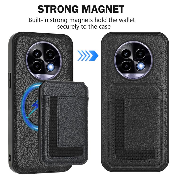 For Realme 13 Pro / 13 Pro+ CX01 Detachable Magsafe Magnetic Card Bag Phone Case