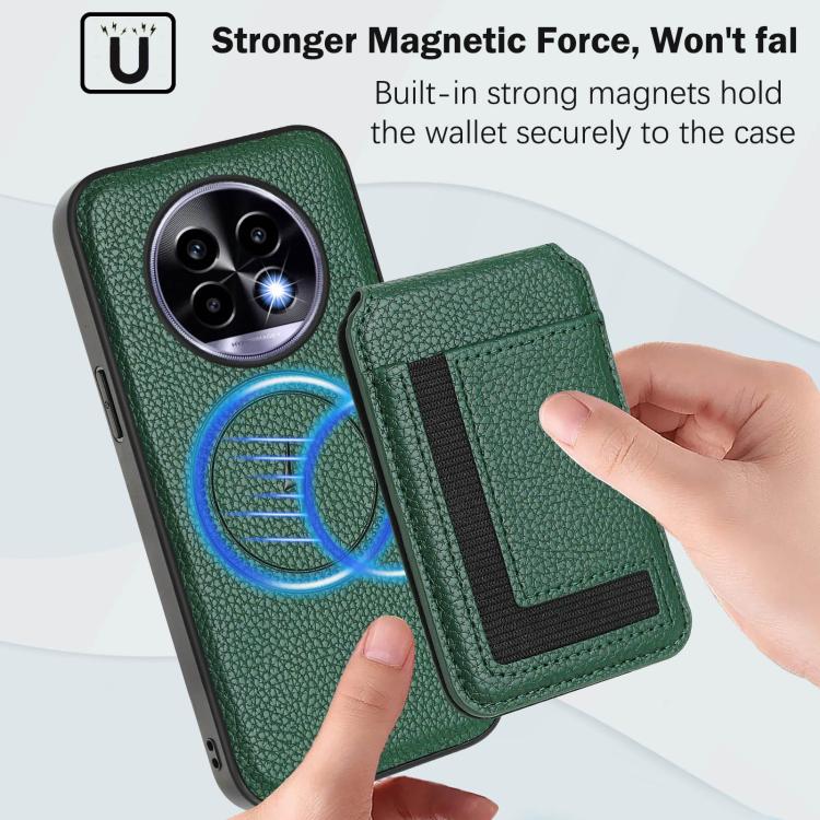 For Realme 13 Pro / 13 Pro+ CX01 Detachable Magsafe Magnetic Card Bag Phone Case