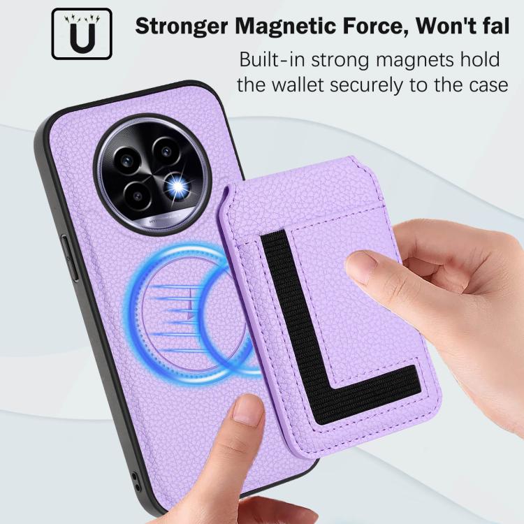 For Realme 13 Pro / 13 Pro+ CX01 Detachable Magsafe Magnetic Card Bag Phone Case