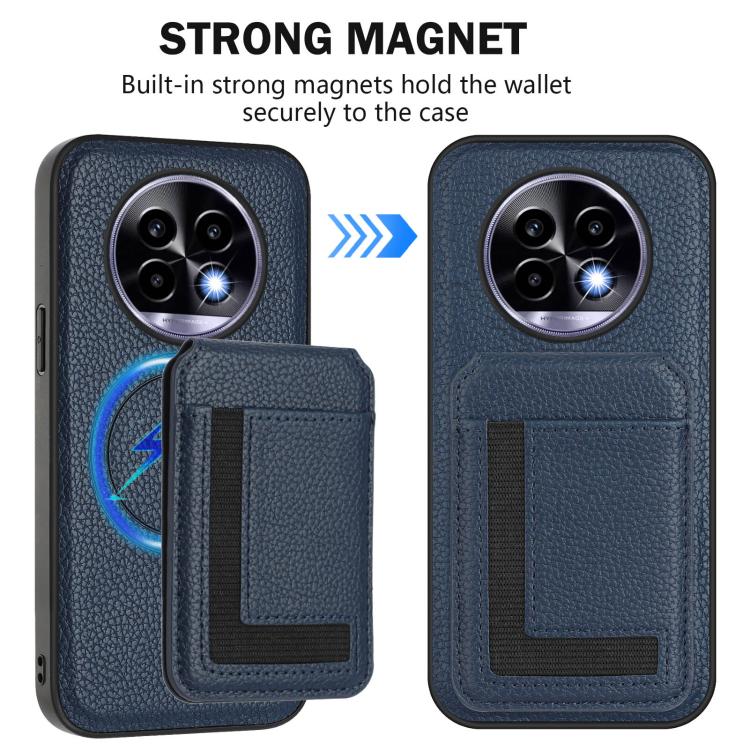 For Realme 13 Pro / 13 Pro+ CX01 Detachable Magsafe Magnetic Card Bag Phone Case