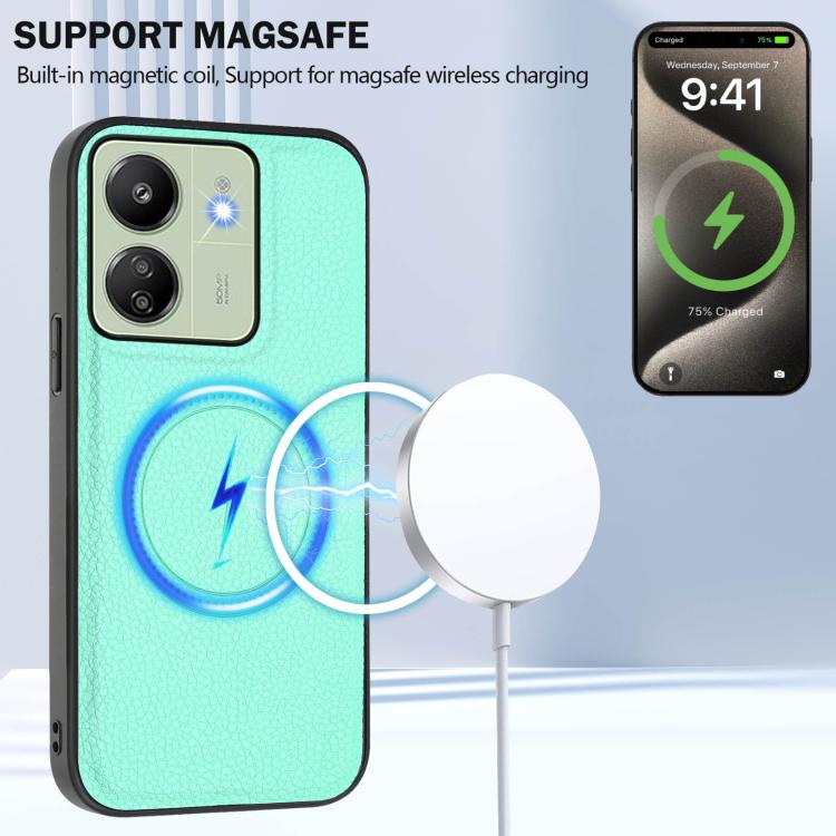 For Redmi 13C 4G / Xiaomi Poco C65 CX01 Detachable Magsafe Magnetic Card Bag Phone Case