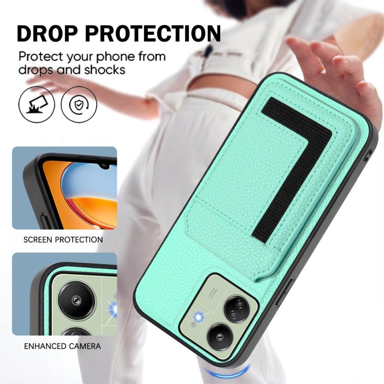 For Redmi 13C 4G / Xiaomi Poco C65 CX01 Detachable Magsafe Magnetic Card Bag Phone Case