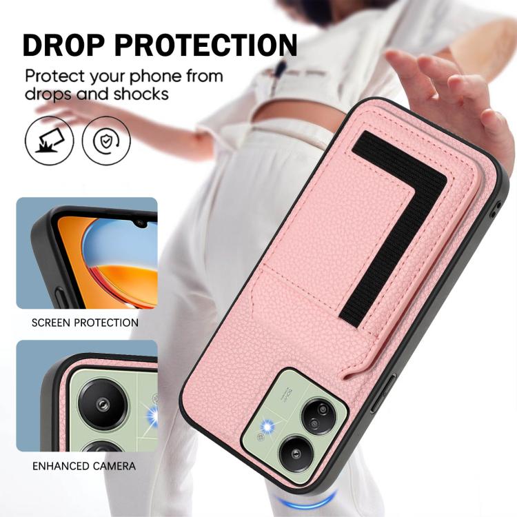 For Redmi 13C 4G / Xiaomi Poco C65 CX01 Detachable Magsafe Magnetic Card Bag Phone Case