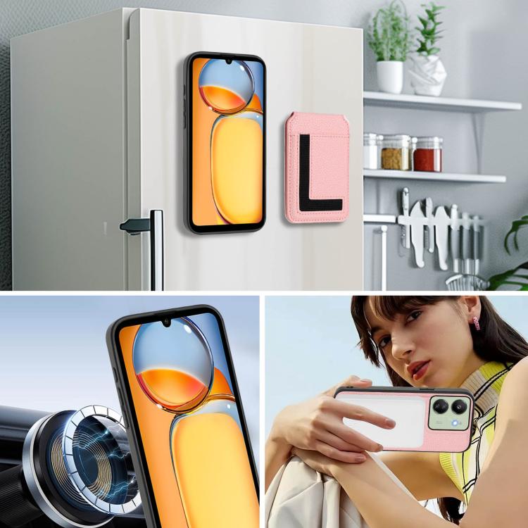 For Redmi 13C 4G / Xiaomi Poco C65 CX01 Detachable Magsafe Magnetic Card Bag Phone Case