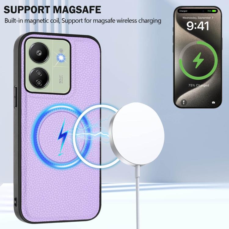 For Redmi 13C 4G / Xiaomi Poco C65 CX01 Detachable Magsafe Magnetic Card Bag Phone Case