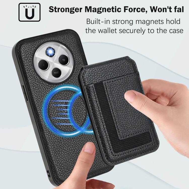 For Redmi 14C 4G / 14R / A4 5G CX01 Detachable Magsafe Magnetic Card Bag Phone Case