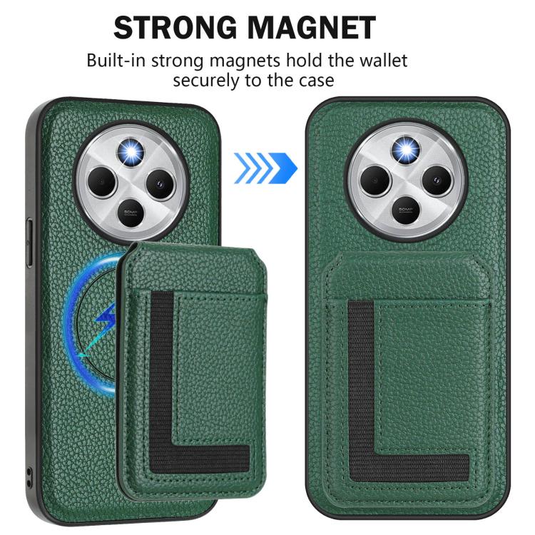 For Redmi 14C 4G / 14R / A4 5G CX01 Detachable Magsafe Magnetic Card Bag Phone Case