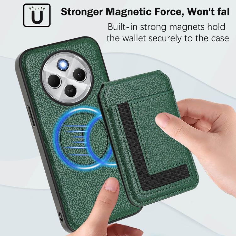 For Redmi 14C 4G / 14R / A4 5G CX01 Detachable Magsafe Magnetic Card Bag Phone Case