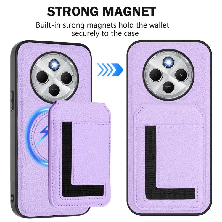 For Redmi 14C 4G / 14R / A4 5G CX01 Detachable Magsafe Magnetic Card Bag Phone Case