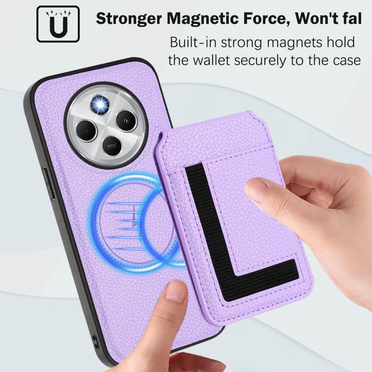 For Redmi 14C 4G / 14R / A4 5G CX01 Detachable Magsafe Magnetic Card Bag Phone Case