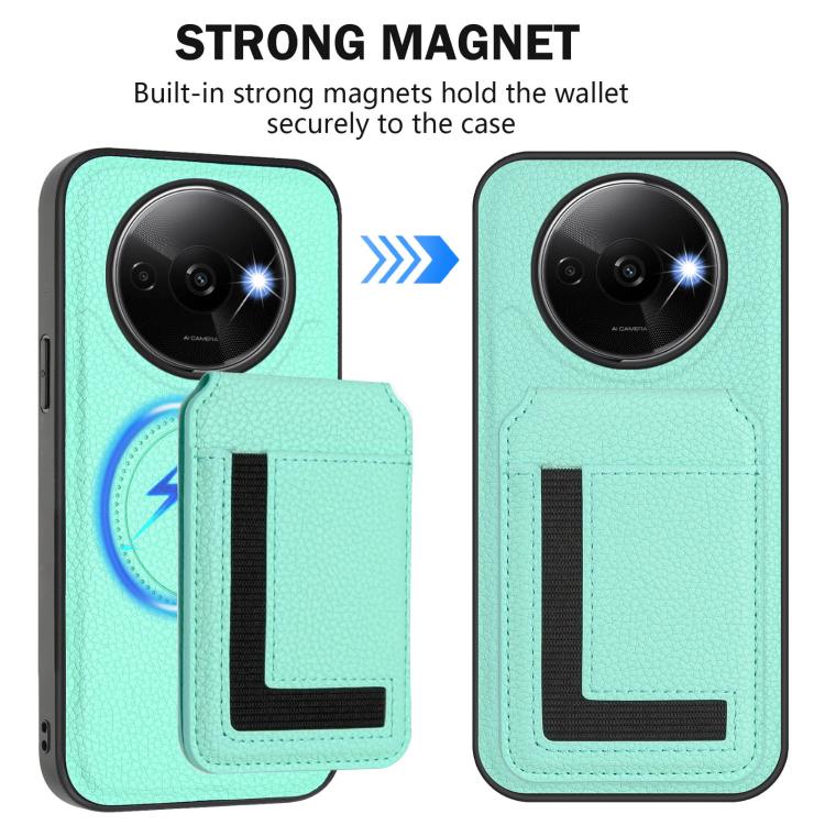 For Redmi A3 / A3x / Xiaomi Poco C61 CX01 Detachable Magsafe Magnetic Card Bag Phone Case
