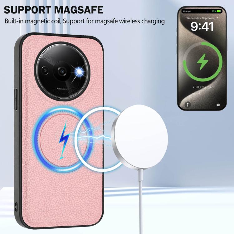 For Redmi A3 / A3x / Xiaomi Poco C61 CX01 Detachable Magsafe Magnetic Card Bag Phone Case