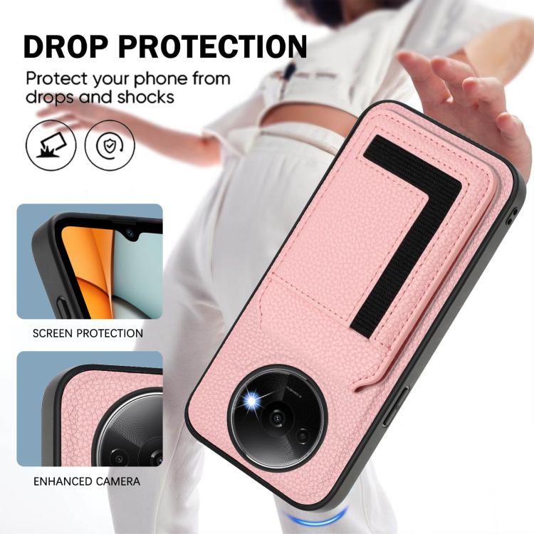 For Redmi A3 / A3x / Xiaomi Poco C61 CX01 Detachable Magsafe Magnetic Card Bag Phone Case
