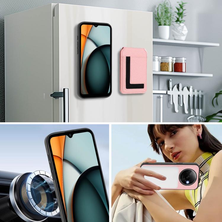 For Redmi A3 / A3x / Xiaomi Poco C61 CX01 Detachable Magsafe Magnetic Card Bag Phone Case