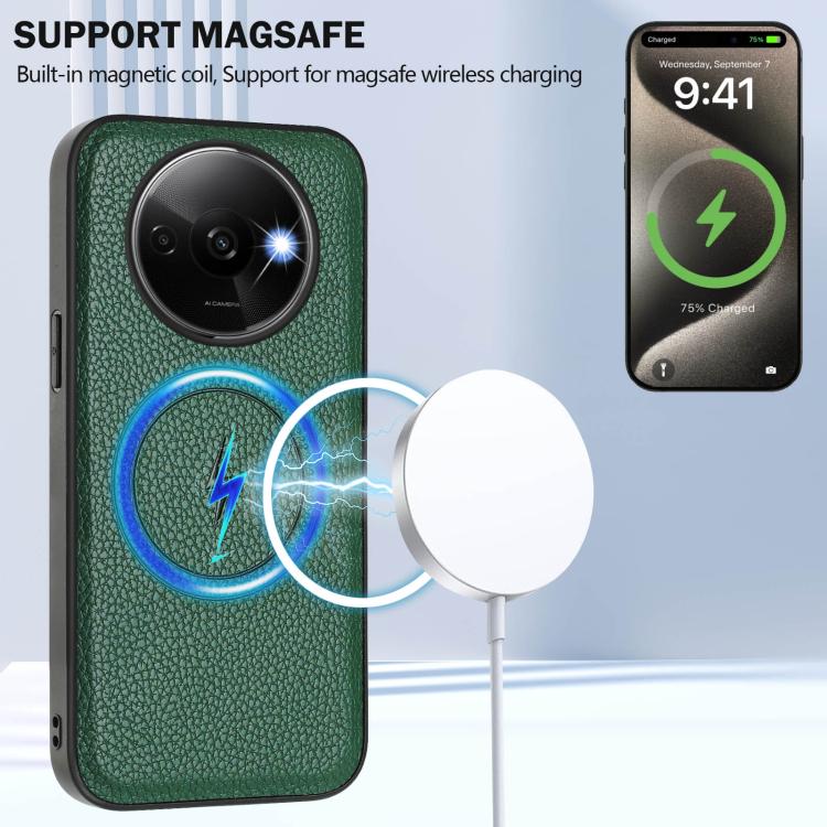 For Redmi A3 / A3x / Xiaomi Poco C61 CX01 Detachable Magsafe Magnetic Card Bag Phone Case