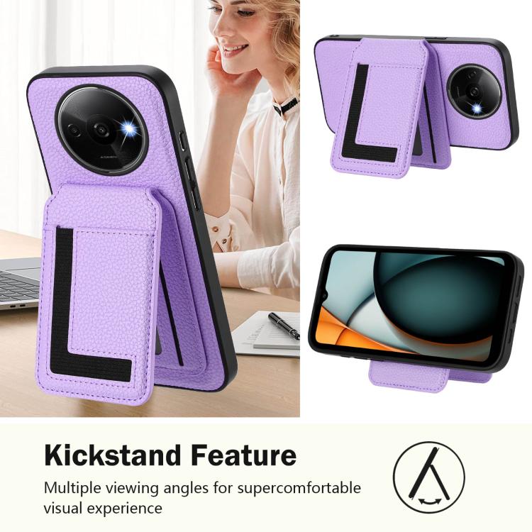 For Redmi A3 / A3x / Xiaomi Poco C61 CX01 Detachable Magsafe Magnetic Card Bag Phone Case