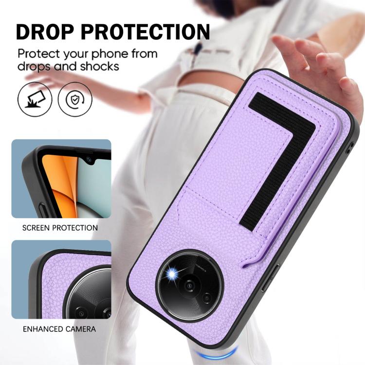 For Redmi A3 / A3x / Xiaomi Poco C61 CX01 Detachable Magsafe Magnetic Card Bag Phone Case