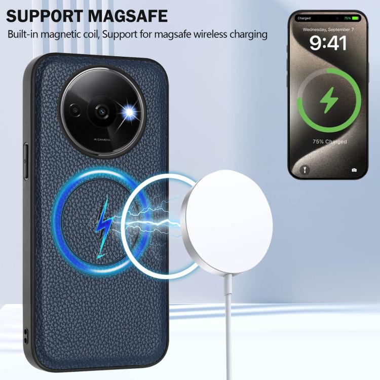 For Redmi A3 / A3x / Xiaomi Poco C61 CX01 Detachable Magsafe Magnetic Card Bag Phone Case