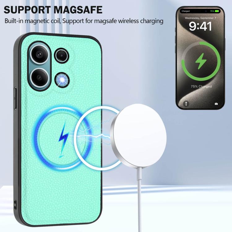For Redmi Note 13 4G CX01 Detachable Magsafe Magnetic Card Bag Phone Case