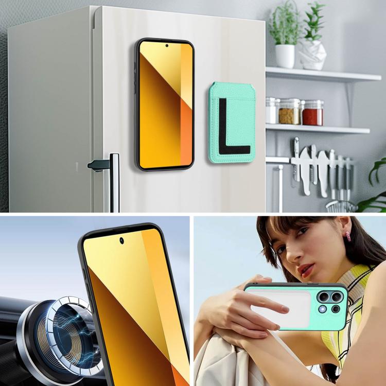 For Redmi Note 13 4G CX01 Detachable Magsafe Magnetic Card Bag Phone Case