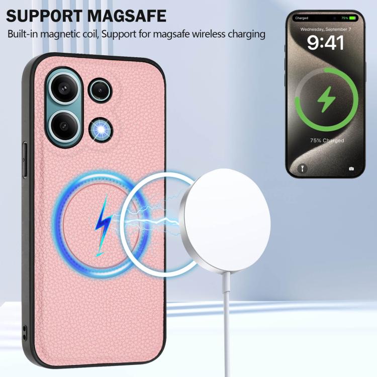 For Redmi Note 13 4G CX01 Detachable Magsafe Magnetic Card Bag Phone Case