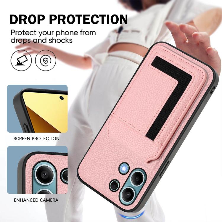 For Redmi Note 13 4G CX01 Detachable Magsafe Magnetic Card Bag Phone Case