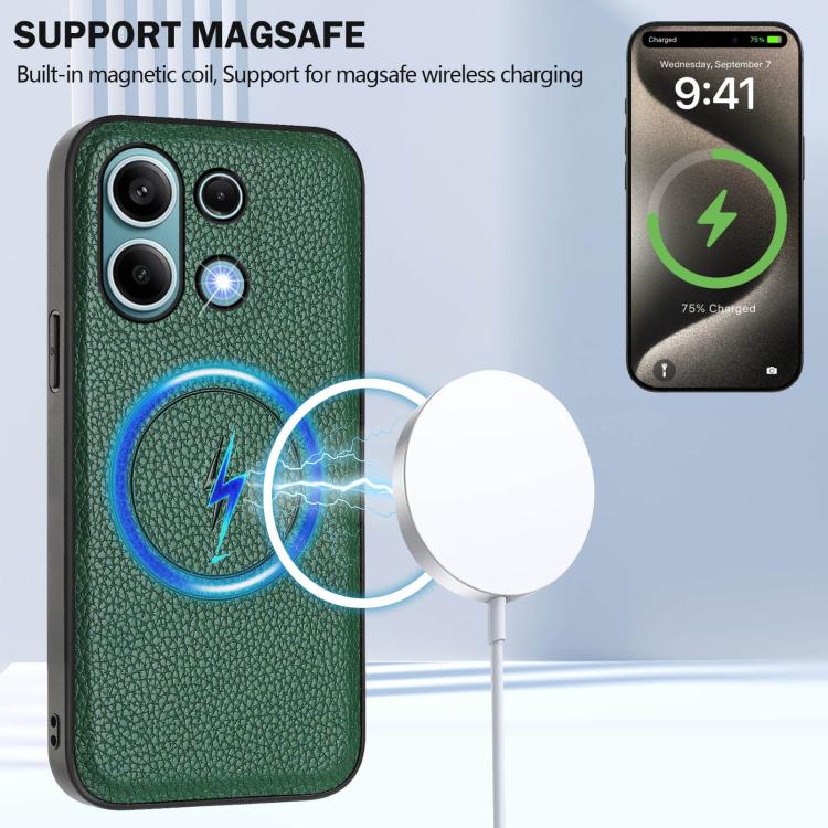 For Redmi Note 13 4G CX01 Detachable Magsafe Magnetic Card Bag Phone Case