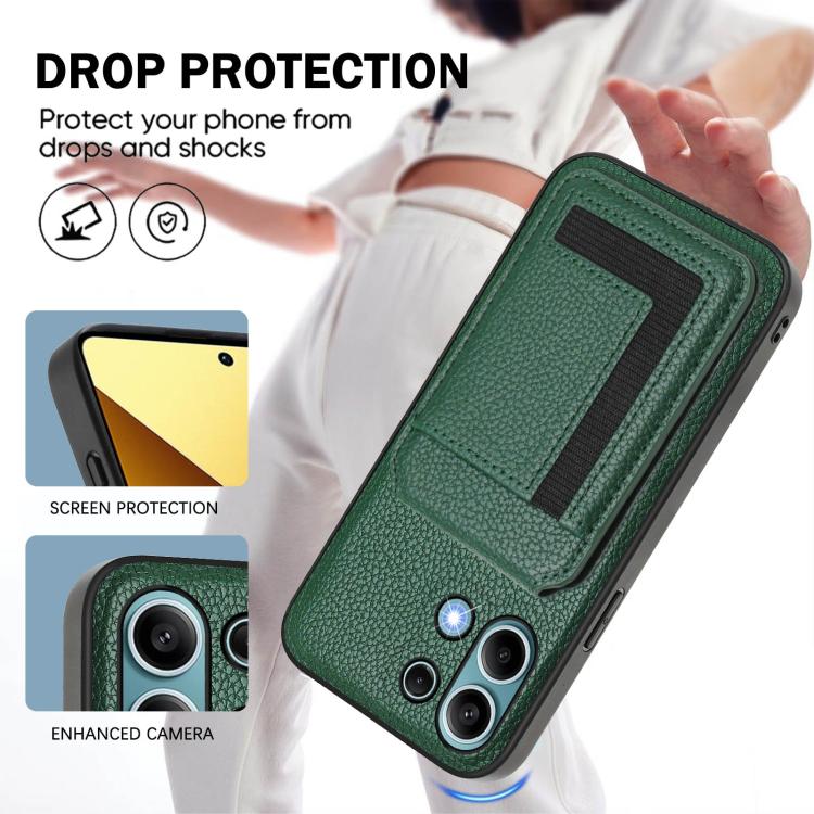 For Redmi Note 13 4G CX01 Detachable Magsafe Magnetic Card Bag Phone Case