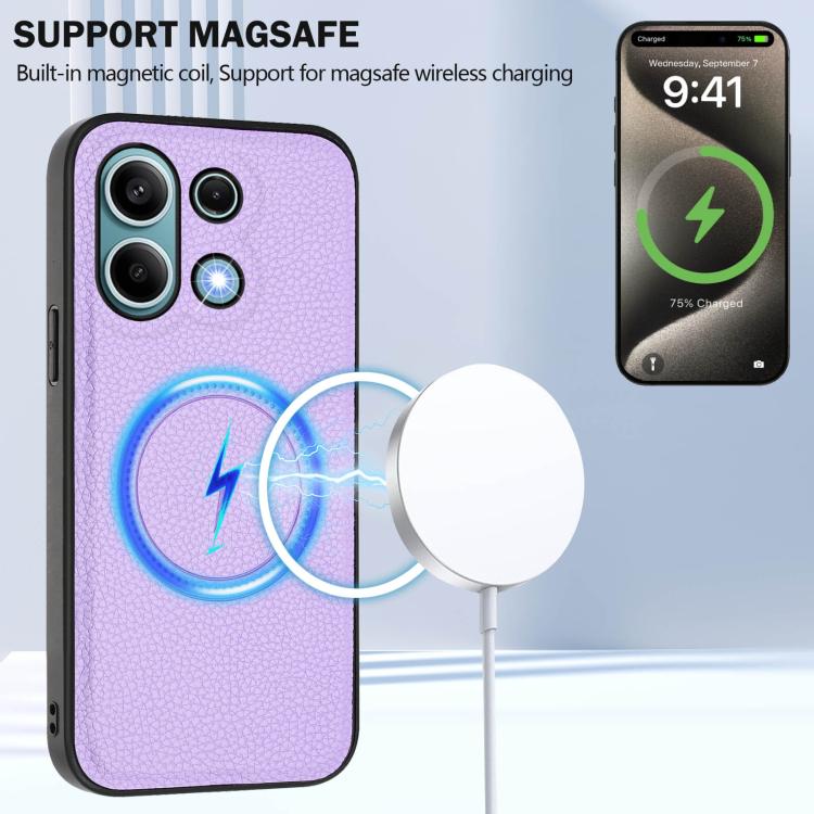 For Redmi Note 13 4G CX01 Detachable Magsafe Magnetic Card Bag Phone Case