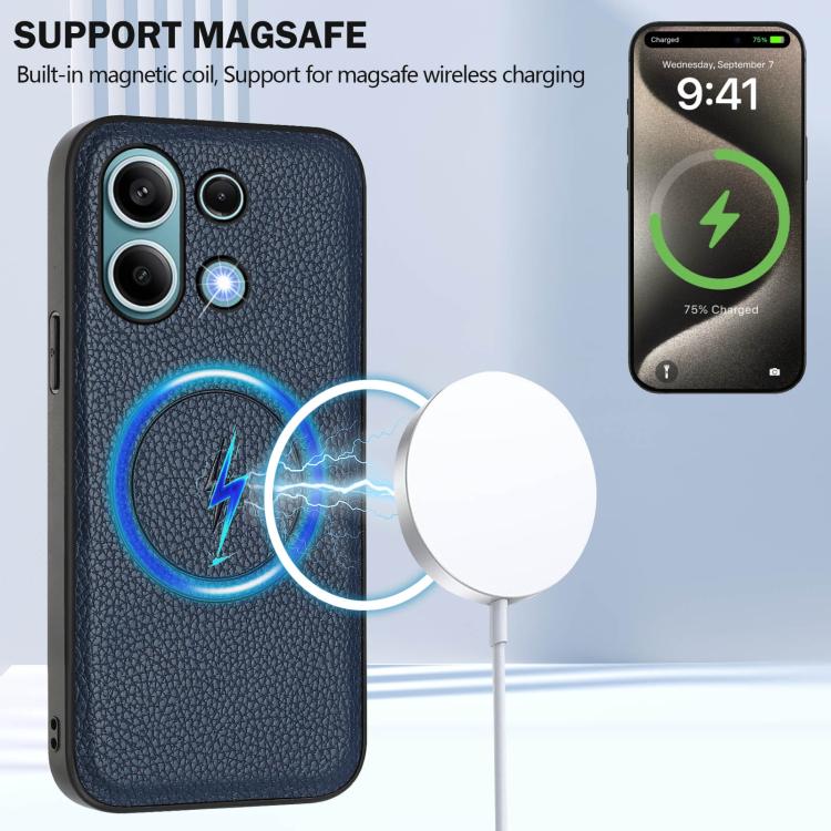 For Redmi Note 13 4G CX01 Detachable Magsafe Magnetic Card Bag Phone Case