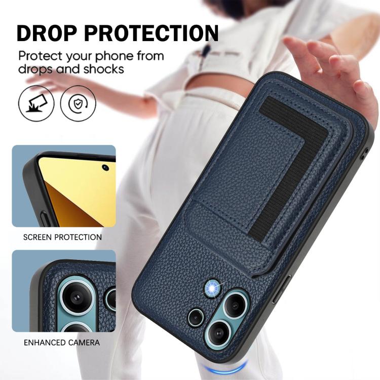 For Redmi Note 13 4G CX01 Detachable Magsafe Magnetic Card Bag Phone Case
