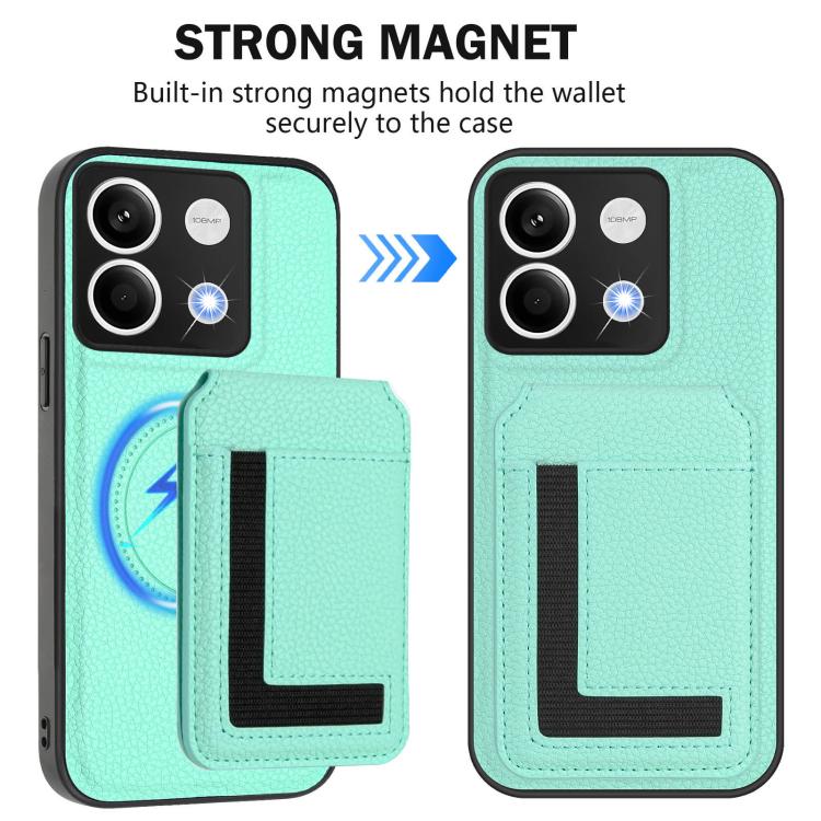 For Redmi Note 13 5G CX01 Detachable Magsafe Magnetic Card Bag Phone Case