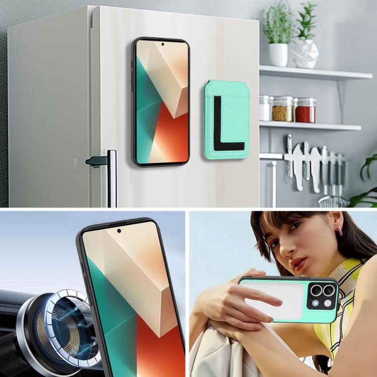 For Redmi Note 13 5G CX01 Detachable Magsafe Magnetic Card Bag Phone Case