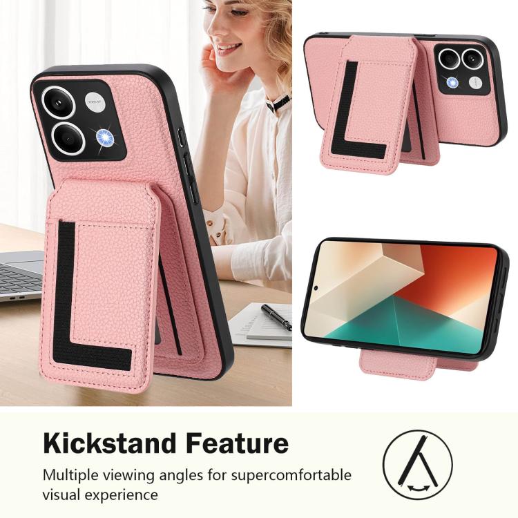 For Redmi Note 13 5G CX01 Detachable Magsafe Magnetic Card Bag Phone Case