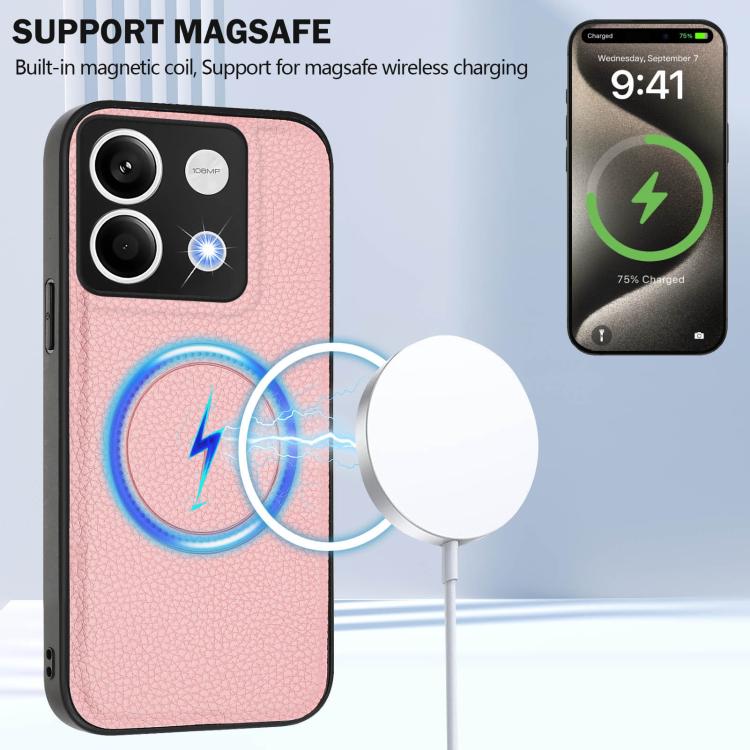 For Redmi Note 13 5G CX01 Detachable Magsafe Magnetic Card Bag Phone Case