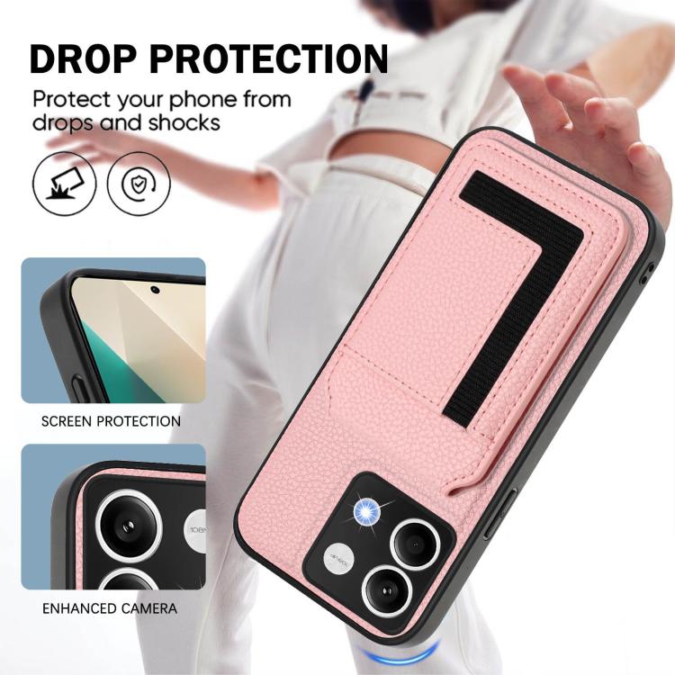 For Redmi Note 13 5G CX01 Detachable Magsafe Magnetic Card Bag Phone Case