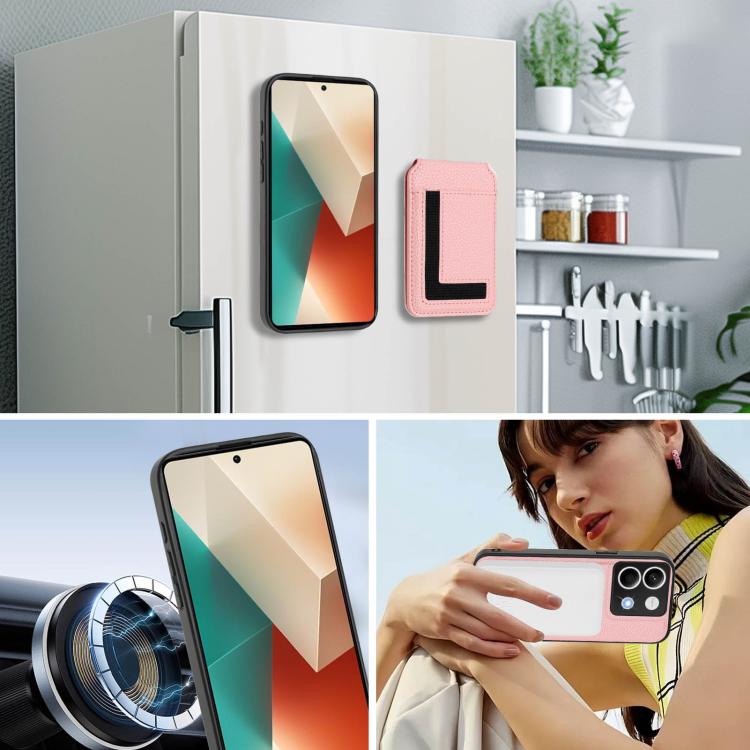 For Redmi Note 13 5G CX01 Detachable Magsafe Magnetic Card Bag Phone Case